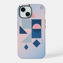 鮮やかな色のモダン抽象スマホケース