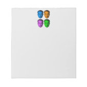 鮮やかな色のリチャード・ニクソン ノートパッド (正面)