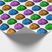 鮮やかな色のリチャード・ニクソン ラッピングペーパー (角)