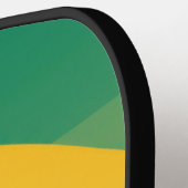 鮮やかな色の半円 ピックルボールラケット (左詳細)