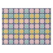 鮮やかな色の幾何学的パターン テーブルクロス (正面(横))