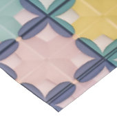 鮮やかな色の幾何学的パターン テーブルクロス (アングル)