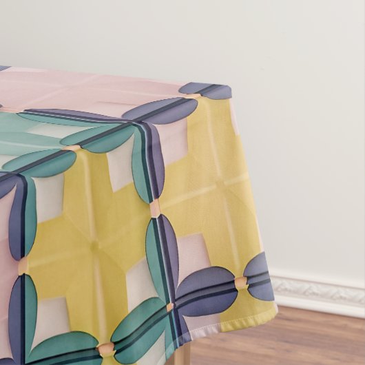 鮮やかな色の幾何学的パターン テーブルクロス (インサイチュ)