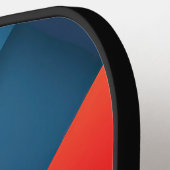 鮮やかな色の幾何形状 ピックルボールラケット (左詳細)