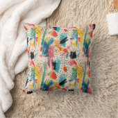 鮮やかな色の抽象芸術パターン クッション (ブランケット)