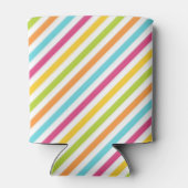鮮やかな色の斜めストライプ 缶クーラー (裏面)