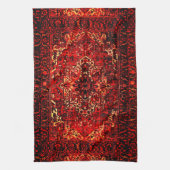 鮮やかな色の東洋のラグデザイン キッチンタオル (縦)