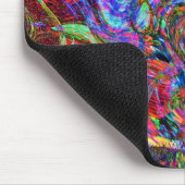 鮮やかな色の流れる抽象芸術 マウスパッド (コーナー)