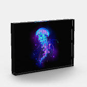 鮮やかな色の発光するクラゲ フォトブロック (左)