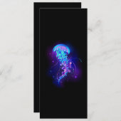 鮮やかな色の発光するクラゲ メニュー (正面/裏面)