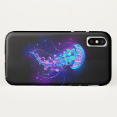 鮮やかな色の発光するクラゲ Case-Mate iPhoneケース (裏面(横))