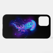 鮮やかな色の発光するクラゲ iPhoneケース (裏面横)