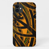 鮮やかな色の種族のマオリの入れ墨のデザイン Case-Mate iPhoneケース (裏面)