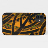 鮮やかな色の種族のマオリの入れ墨のデザイン Case-Mate iPhoneケース (裏面(横))