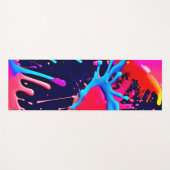 鮮やかな色の電気の飛び散り ヨガマット (正面(横))