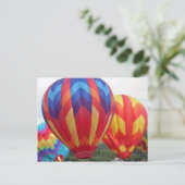 鮮やかな色の風船 ポストカード (スタンド正面)