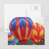 鮮やかな色の風船 ポストカード (正面/裏面)