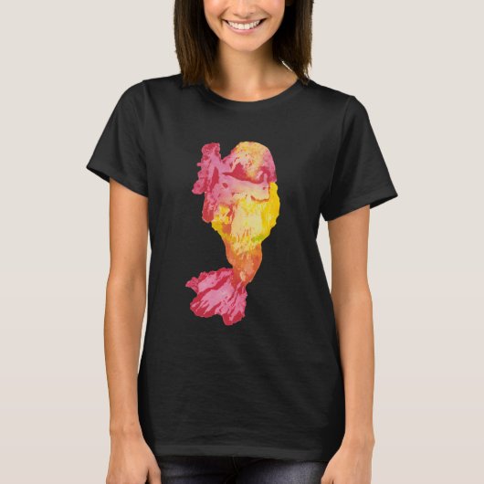 鮮やかな色の魚 Tシャツ (正面)