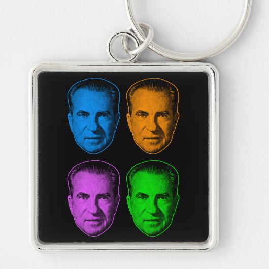 鮮やかな色のRichard Nixon キーホルダー (正面)