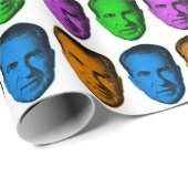 鮮やかな色のRichard Nixon ラッピングペーパー (ロールコーナー)