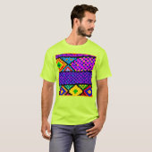 鮮やかな色パターン Tシャツ (正面フル)