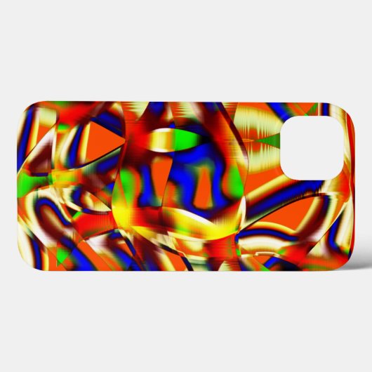 鮮やかな色合いが印象的。オレンジと青が対立する Case-Mate iPhoneケース (裏面 (横))