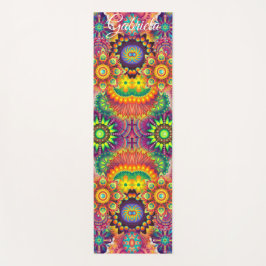 鮮やかな色合い：パーソナライズされたフィットネスガールスポーツ ヨガマット