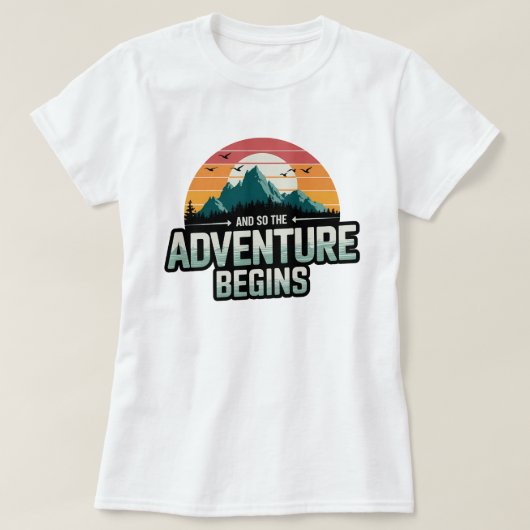鮮やかな色彩で冒険のはじまりを Tシャツ (デザイン正面)