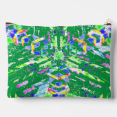 鮮やかな色彩で魅力的なデジタルアート アクセサリーポーチ (裏面)