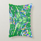 鮮やかな色彩で魅力的なデジタルアート アクセントクッション (正面(垂直))