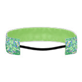 鮮やかな色彩で魅力的なデジタルアート アスレチックヘッドバンド (裏面)