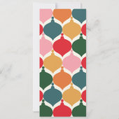 鮮やかな色彩の企業のクリスマス・ホリデーパーティー 招待状 (裏面)