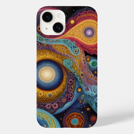 鮮やかな色彩の古代シンボル Case-Mate iPhoneケース (裏面)