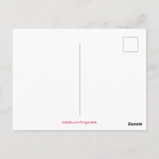 鮮やかな色彩の熱帯魚 ポストカード (裏面)