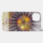 鮮やかな色彩の花、アブストラクトフラクタル名 Case-Mate iPhoneケース (裏面 (横))