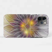 鮮やかな色彩の花、アブストラクトモダンフラクタル Case-Mate iPhoneケース (裏面(横))