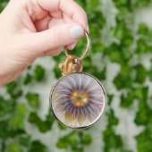 鮮やかな色彩の花、抽象的な現代のフラクタル キーホルダー (手)