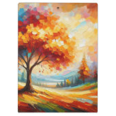 鮮やかな色彩の風景画 クリップボード (裏面)