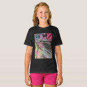 鮮やかな色彩の馬テーマ Tシャツ (正面フル)