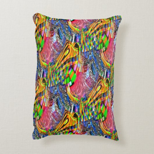 鮮やかな色澄んを背景に重ね合わせる アクセントクッション (裏面(縦))