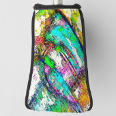 鮮やかな色 – 素朴粗い色のような粗い ゴルフヘッドカバー (回転90)