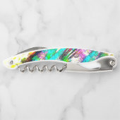 鮮やかな色 – 素朴粗い色のような粗い ソムリエナイフ (裏面)