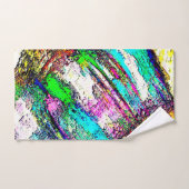 鮮やかな色 – 素朴粗い色のような粗い バスタオルセット (ハンドタオル)