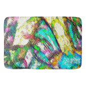 鮮やかな色 – 素朴粗い色のような粗い バスマット (正面)