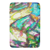 鮮やかな色 – 素朴粗い色のような粗い バスマット (正面縦)