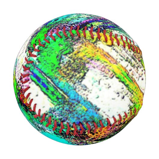 鮮やかな色 – 素朴粗い色のような粗い 野球ボール (裏面右)
