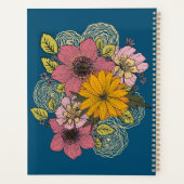 鮮やかな花ですべての引用文を計画 プランナー手帳 (裏面)