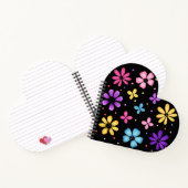 鮮やかな花と蝶 ノートブック (内部)