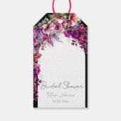 鮮やかな花のアーチ ブライダルシャワー ギフトタグ (裏面)