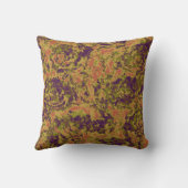 鮮やかな花のカムフラージュパターン クッション (裏面)